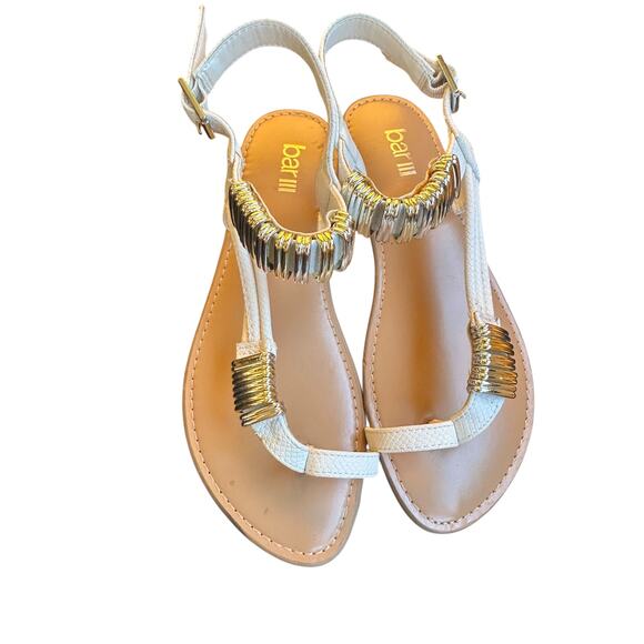 Bar II white sandals size 6.5 - Picture 2 of 5